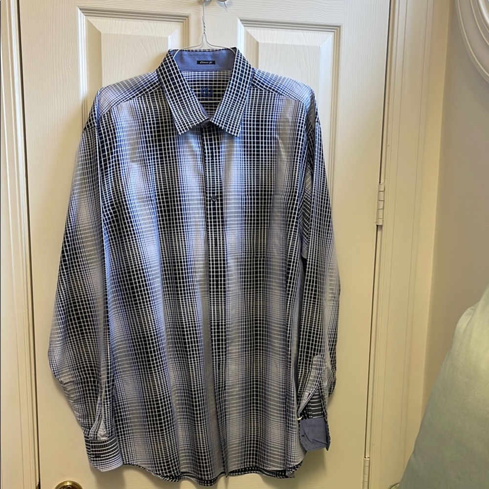 Men's Blue Checkered Shirt